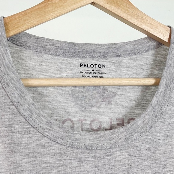 NWT Peloton Go To Racerback Graphic Tank Top in Grey - Picture 5 of 7